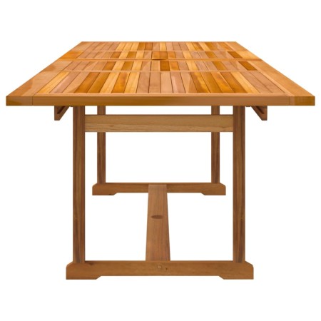 Set Pranzo da Giardino 7pz Legno Massello di Acacia e Textilene