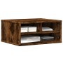 Supporto Stampante Rovere Fumo 49x40x22,5 cm Legno Multistrato