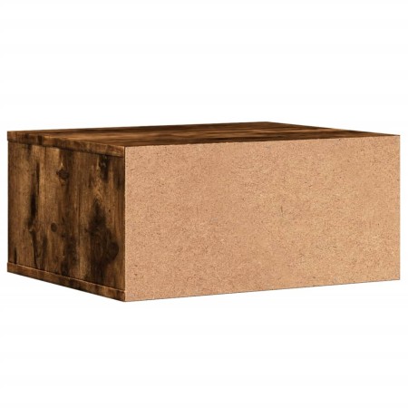 Supporto Stampante Rovere Fumo 49x40x22,5 cm Legno Multistrato