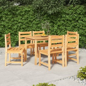 Set da Pranzo da Giardino 7 pz in Legno Massello di Teak