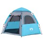 Tenda da Campeggio Cabina 4 Persone Blu a Rilascio Rapido