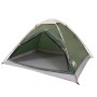 Tenda da Campeggio a Cupola per 4 Persone Verde Impermeabile