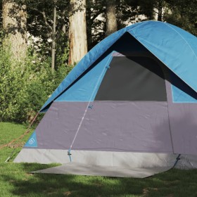 Tenda da Campeggio a Cupola per 2 Persone Blu Impermeabile