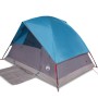 Tenda da Campeggio a Cupola per 2 Persone Blu Impermeabile