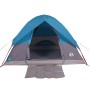 Tenda da Campeggio a Cupola per 2 Persone Blu Impermeabile