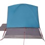 Tenda da Campeggio a Cupola per 2 Persone Blu Impermeabile