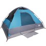 Tenda da Campeggio a Cupola per 2 Persone Blu Impermeabile