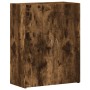 Schedario Rovere Fumo 60x32x77,5 cm in Legno Multistrato