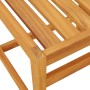 Set da Balcone 3pz con Cuscini in Legno Massello di Acacia