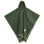 Poncho Antipioggia con Cappuccio Design 2 in 1 Verde 223x145 cm