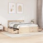 Giroletto con Cassetti 160x200 cm in Legno Massello di Pino