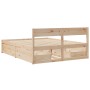 Giroletto con Cassetti 160x200 cm in Legno Massello di Pino