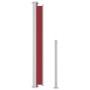 Tenda Laterale Retrattile per Patio 220x500 cm Rossa