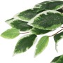 Albero di Ficus Artificiale 1260 Foglie 200 cm Verde