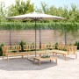 Set Divano Pallet da Giardino 5 pz in Legno Massello di Acacia