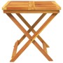 Tavolo da Giardino Pieghevole 50x50x50 cm Legno Massello Acacia