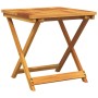 Tavolo da Giardino Pieghevole 50x50x50 cm Legno Massello Acacia