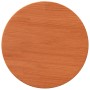 Piano Tavolo Rotondo Marrone Cera Ø40x2,5cm Legno Massello Pino