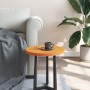 Piano Tavolo Rotondo Marrone Cera Ø40x2,5cm Legno Massello Pino