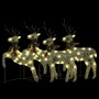 Renne di Natale 4 pz Oro 80 LED