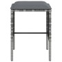 Set Divano a L con Cuscini 5 pz Grigio in Polyrattan