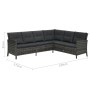 Set Divani da Giardino 4 pz con Cuscini in Polyrattan Grigio