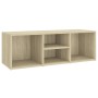 Panca Porta Scarpe Rovere Sonoma 105x35x35 cm Legno Multistrato