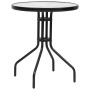 Set Mobili da Pranzo per Giardino 5 pz Nero