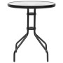 Set Mobili da Pranzo per Giardino 5 pz Nero