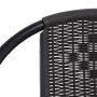Set Mobili da Pranzo per Giardino 5 pz Nero