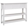 Credenza Bianca 108x30x76 cm in Legno Massello di Paulownia