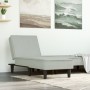 Chaise Longue in Velluto Grigio Chiaro