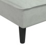 Chaise Longue in Velluto Grigio Chiaro