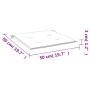 Cuscini per Sedia 2 pz Tortora 50x50x3 cm in Tessuto Oxford