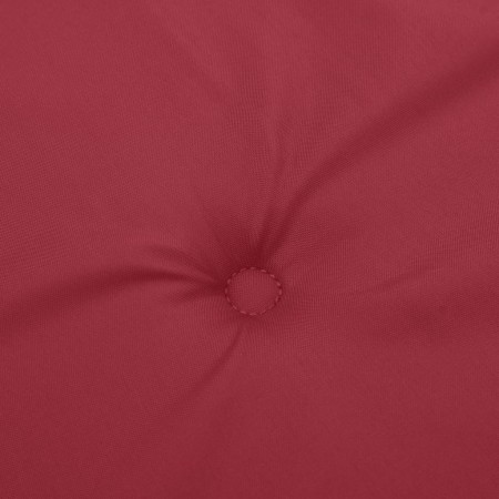 Cuscini per Sedia 4 pz Rosso Vino 40x40x3 cm in Tessuto Oxford