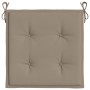 Cuscini per Sedia 4 pz Tortora 50x50x3 cm in Tessuto Oxford