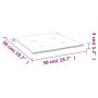 Cuscini per Sedia 4 pz Tortora 50x50x3 cm in Tessuto Oxford