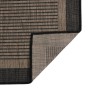 Tappeto da Esterni a Tessitura Piatta 200x280 cm Marrone Scuro