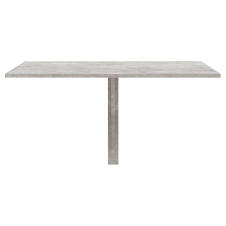 Tavolino Muro Pieghevole Grigio Cemento 100x60x56cm Multistrato