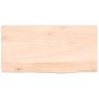 Ripiano a Parete 40x20x2 cm Legno Massello Rovere Non Trattato