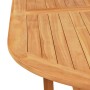 Set da Pranzo da Giardino 7 pz con Cuscini Legno di Teak Grigio