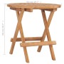 Set da Pranzo Giardino Pieghevole 3 pz Cuscino Massello di Teak