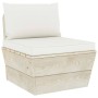 Set Divani da Giardino su Pallet 12 pz con Cuscini Legno Abete