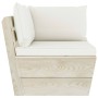 Set Divani da Giardino su Pallet 12 pz con Cuscini Legno Abete