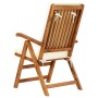 Set da Pranzo da Giardino 7 pz con Cuscini in Legno di Teak