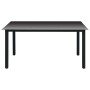 Set da Pranzo da Giardino 5 pz Nero e Marrone