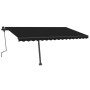 Tenda da Sole Retrattile Manuale LED 450x350 cm Antracite
