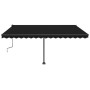 Tenda da Sole Retrattile Manuale LED 450x350 cm Antracite