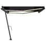 Tenda da Sole Retrattile Manuale LED 450x350 cm Antracite