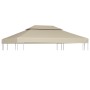 Telo di Ricambio per Gazebo 310g/m² Beige 3x4m